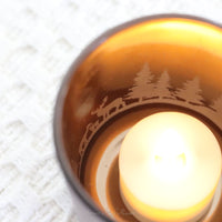 Bronze Woodland Tealight Candle Holder