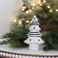 Black and White Patterned Ceramic Tree