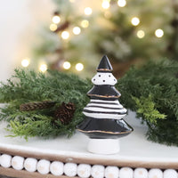 Black and White Patterned Ceramic Tree