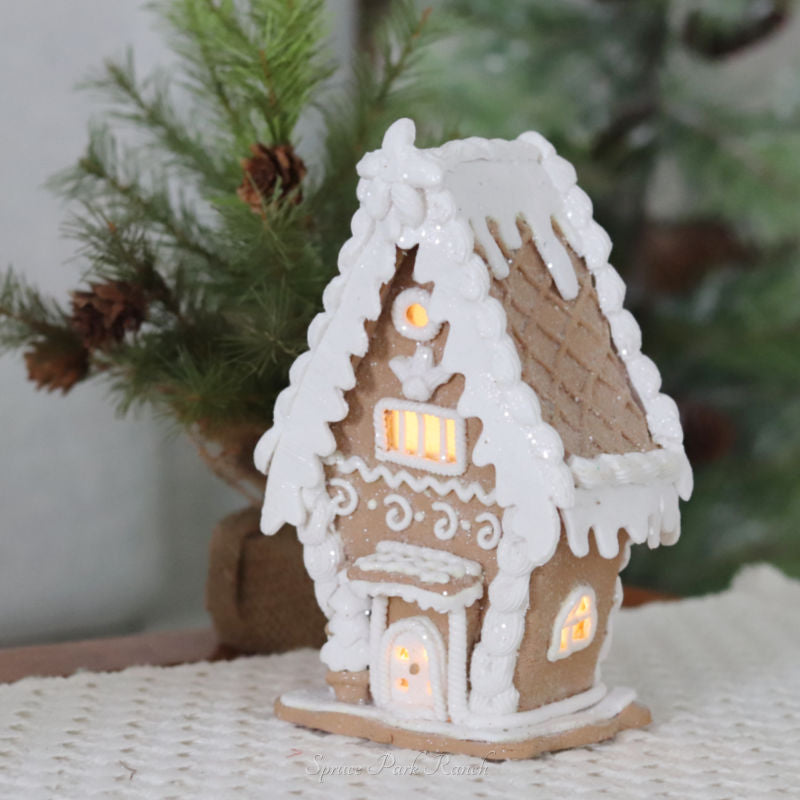Light Up Gingerbread House