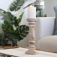 Mango Wood Candle Holder