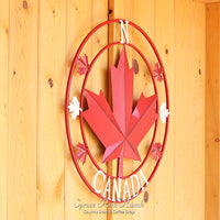 Maple Leaf Metal Compass Canada
