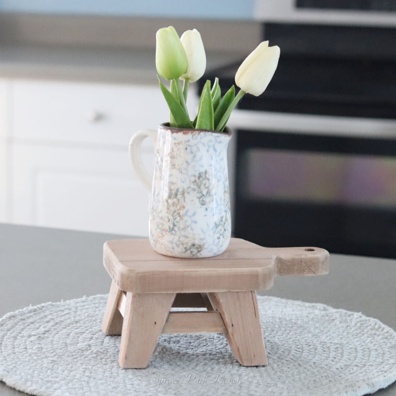 Wood Paddle Riser Natural