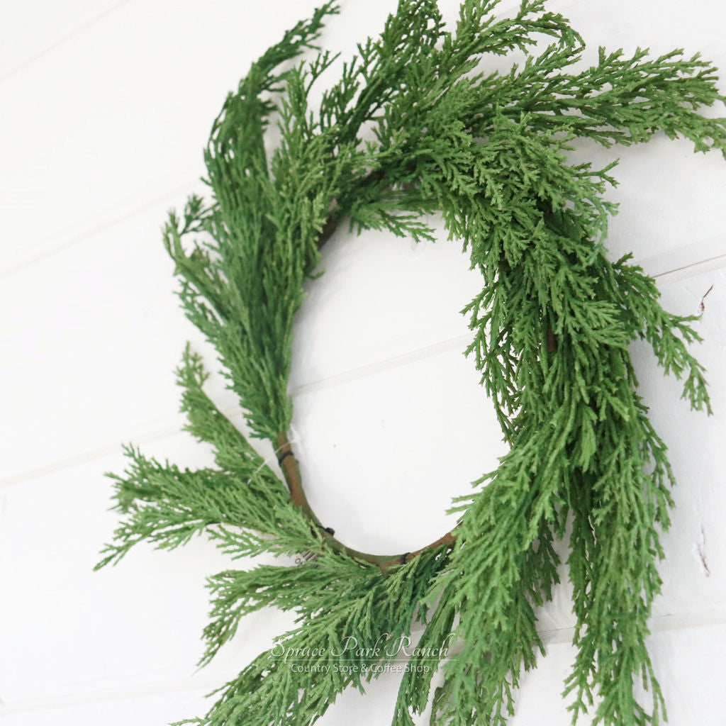Whispy Cedar Greenery Collection Real Touch