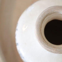 White and Grey Floral Vase