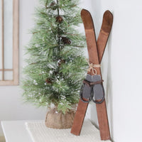 Decorative Wooden Skis 24"