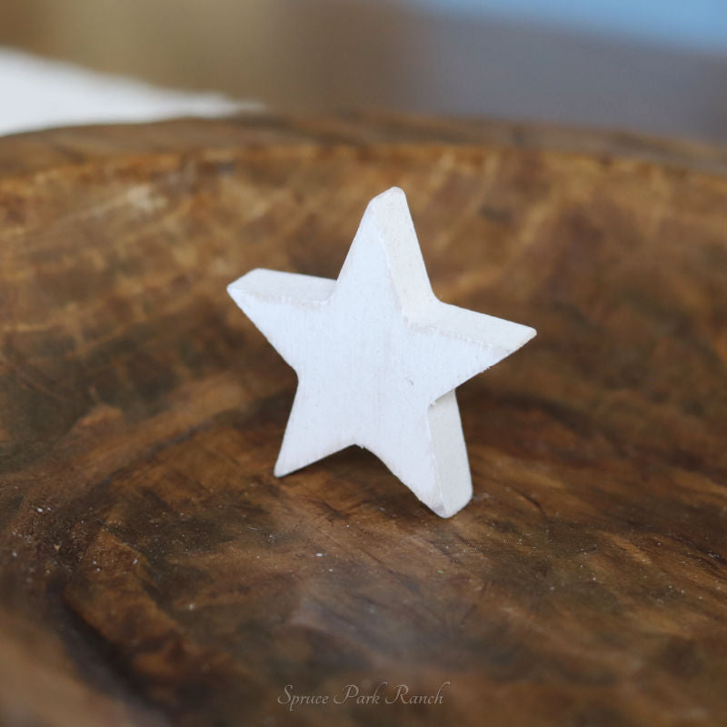 Mini Wood Star Shapes