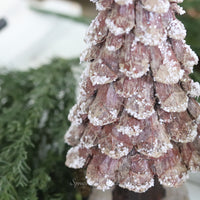 Frosted Resin Pinecone Tree