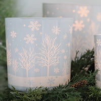 Winter Woods Glass Candle Jar