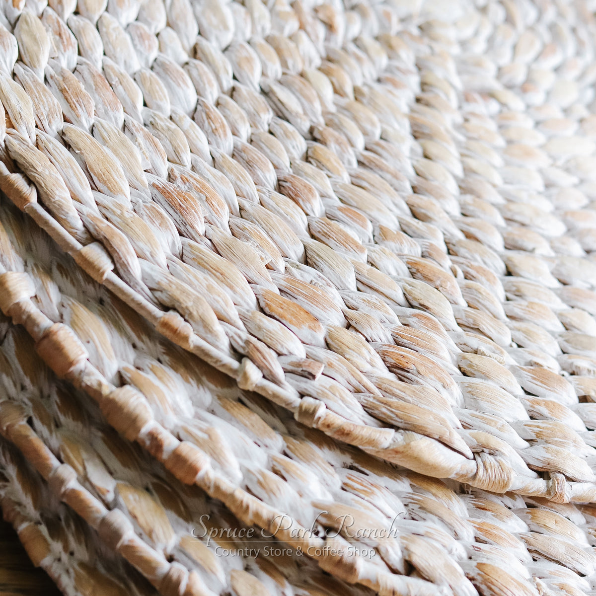 Braided Hyacinth Placemat White