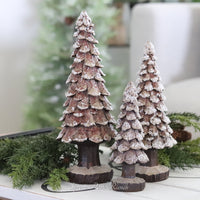 Frosted Resin Pinecone Tree