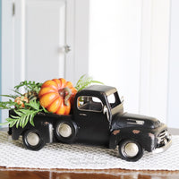 Metal Truck Planter Black