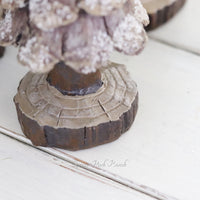 Frosted Resin Pinecone Tree