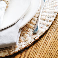 Braided Hyacinth Placemat White