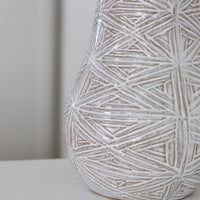 Weave Finish Stoneware Vase
