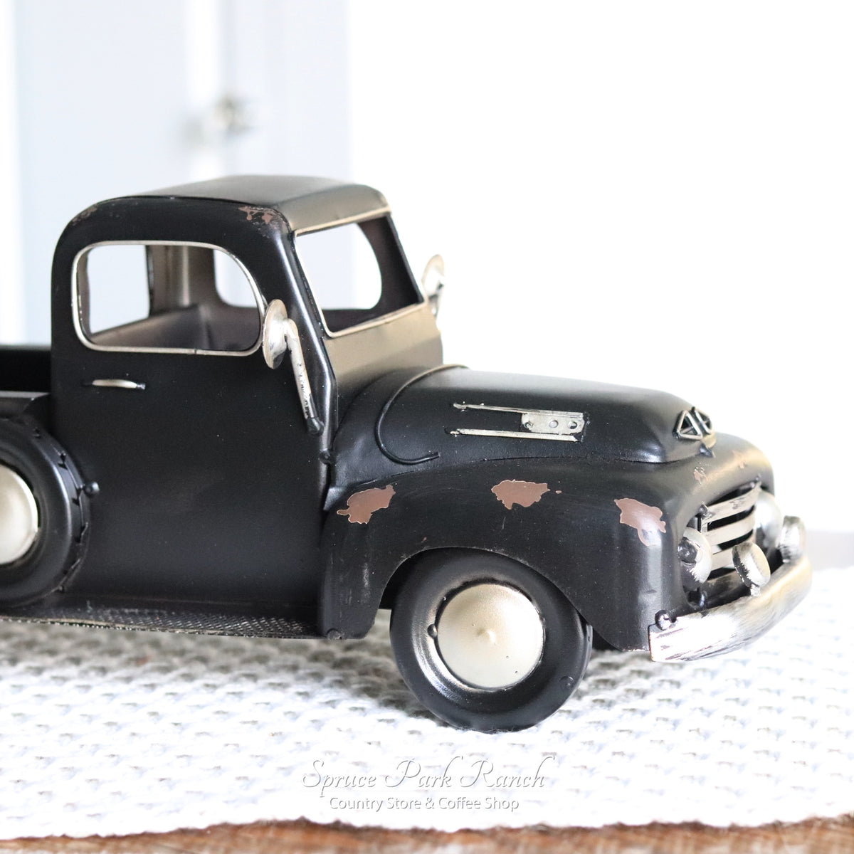 Metal Truck Planter Black