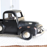 Metal Truck Planter Black