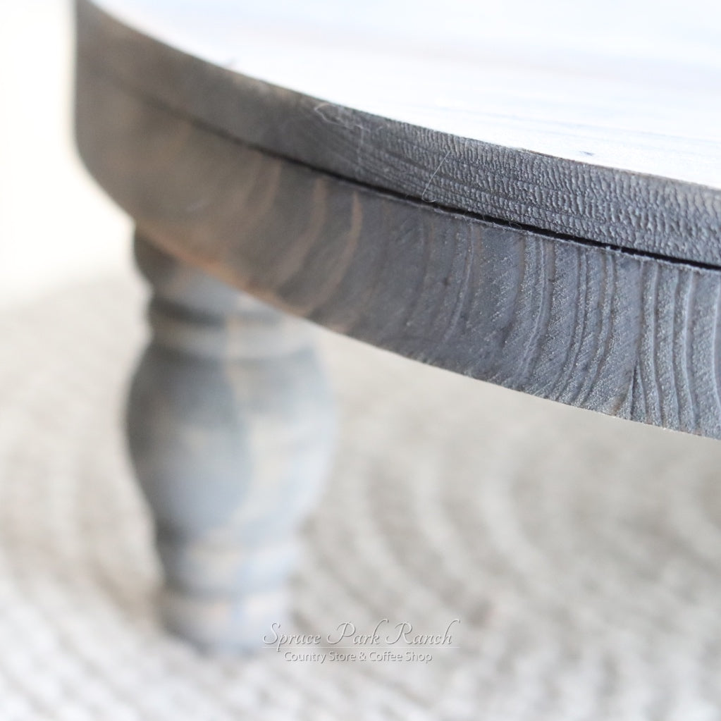 Weathered Pedestal Tray Natural