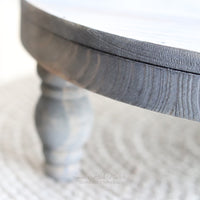 Weathered Pedestal Tray Natural