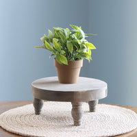 Weathered Pedestal Tray Natural