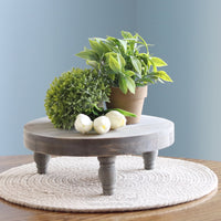 Weathered Pedestal Tray Natural