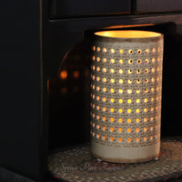 Bamboo Look Ceramic Vase