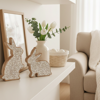 Botanical Resin Bunny Double Sided