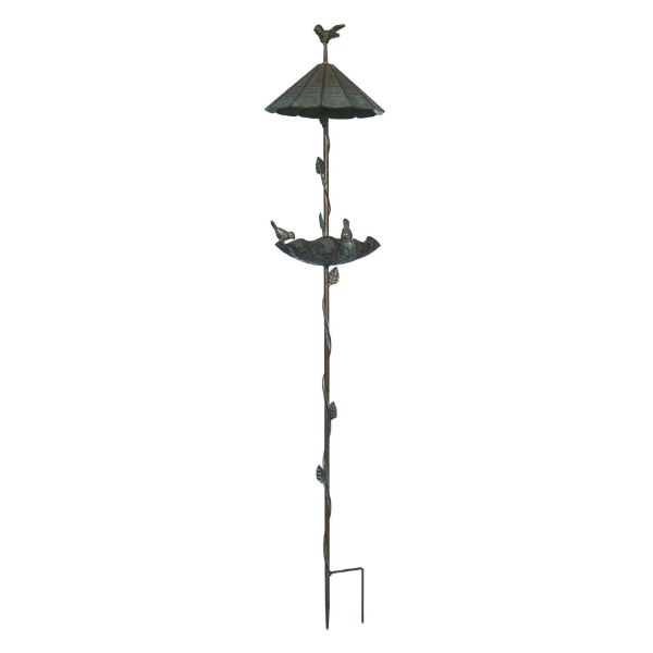 Metal Umbrella Bird Feeder Stake