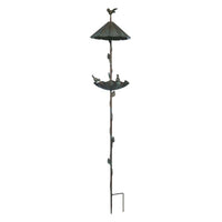 Metal Umbrella Bird Feeder Stake