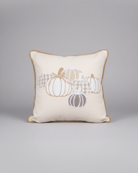 Plaid Pumpkin Throw Pillow