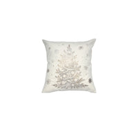 Midnight Tree Metallic Throw Pillow