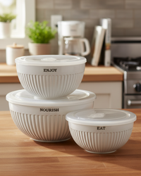 Stoneware Bowl Set of 3