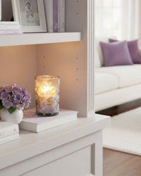 Hydrangea Glass Candle Holder