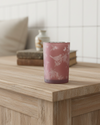 Blush Botanical Friends Glass Candle Holder