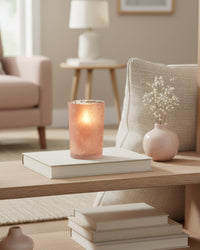 Blush Botanical Friends Glass Candle Holder