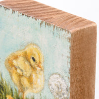 Baby Chick Block Sign