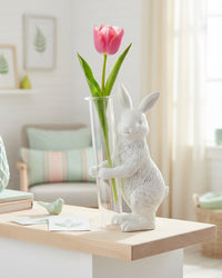 Bud Vase Resin Bunny