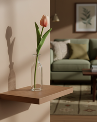 Tulip Real Touch Dark Peach Stem 10.5"