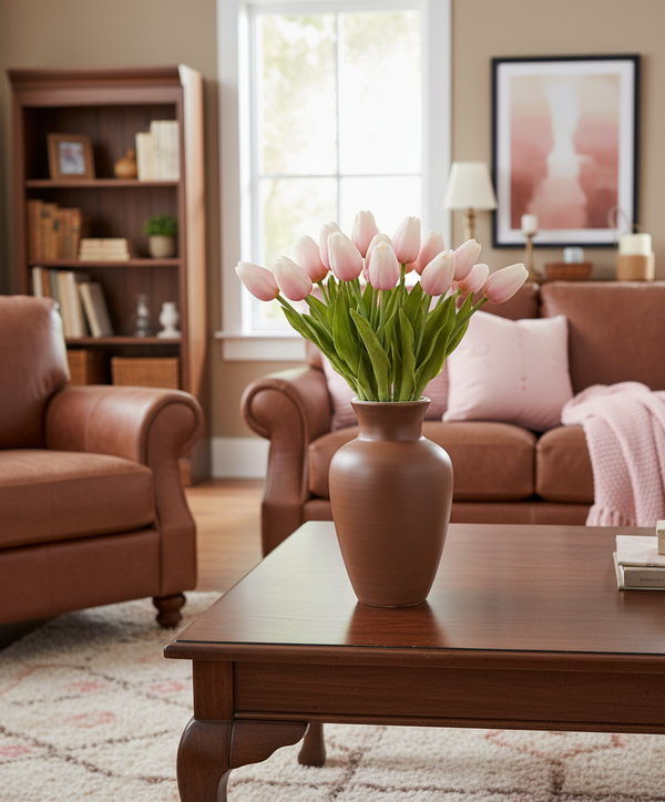 Tulip Real Touch Stem Pink 10.5”