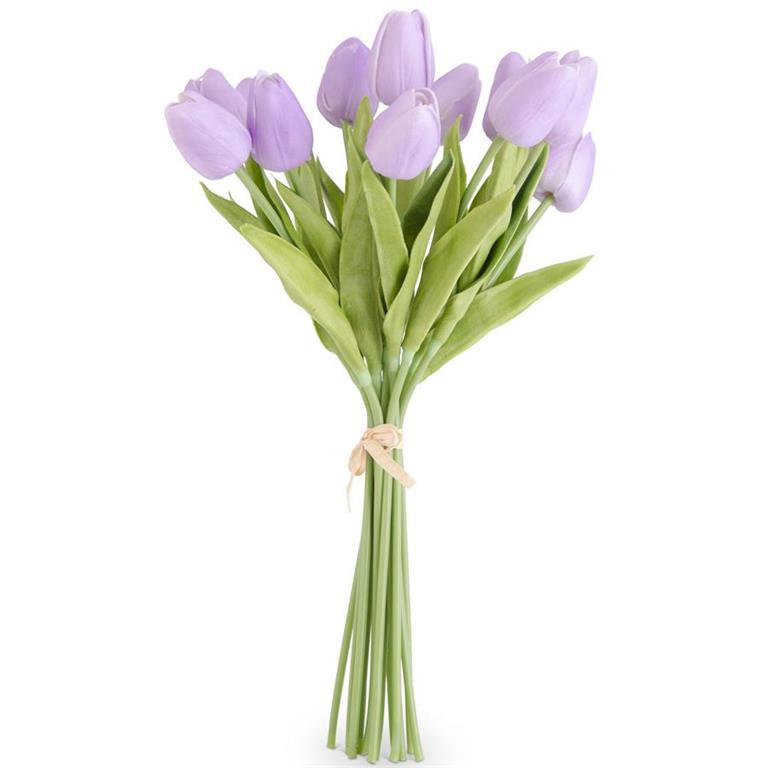 Tulip Light Purple Real Touch Bundle 13"