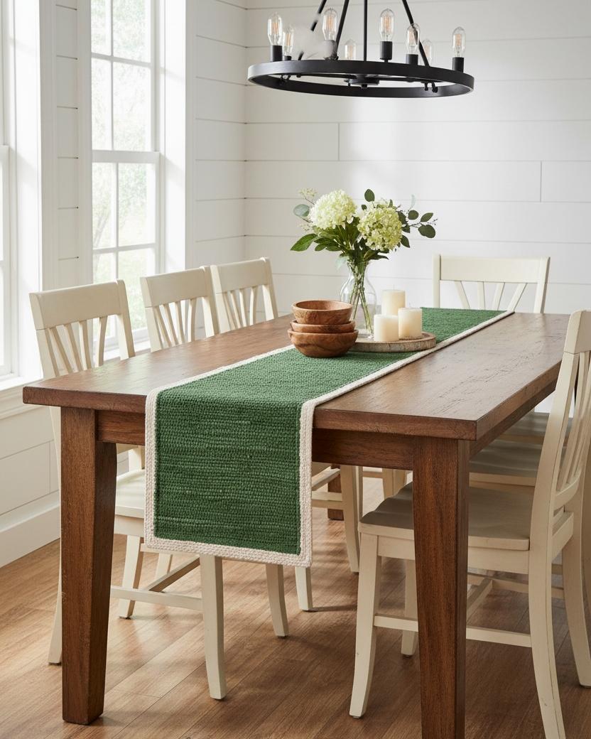 Dune Green Table Runner