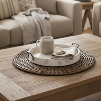 Braided Hyacinth Placemat Brown