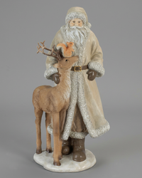 Winter Santa, Deer and Squirrel Trio