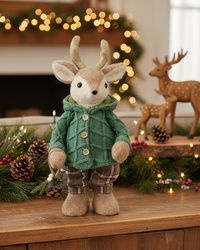 Winter Forest Friend Deer 17.5"