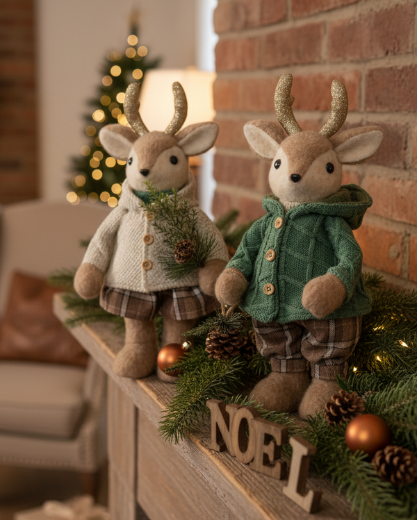 Winter Forest Friend Deer 17.5"
