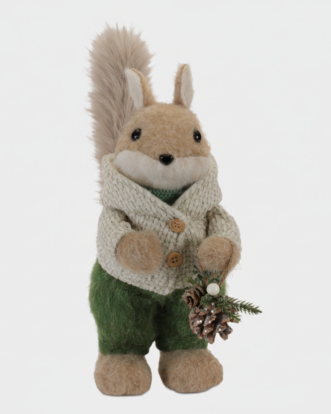 Winter Forest Friend Squirrel 14"