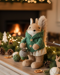 Winter Forest Friend Squirrel 14"