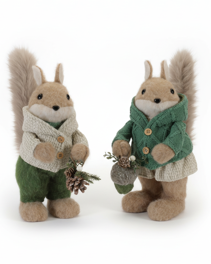 Winter Forest Friend Squirrel 14"