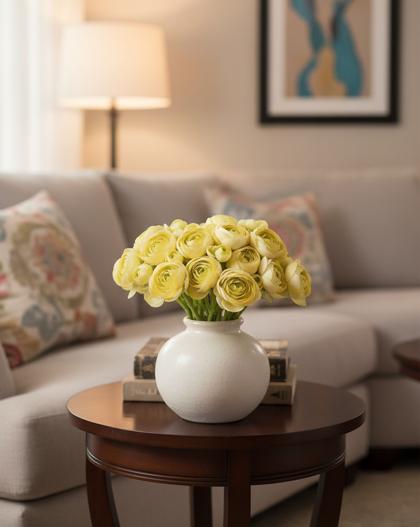 Mini Yellow Ranunculus Bundle 11"