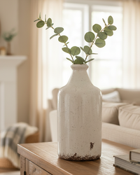 Aged White Ceramic Jug